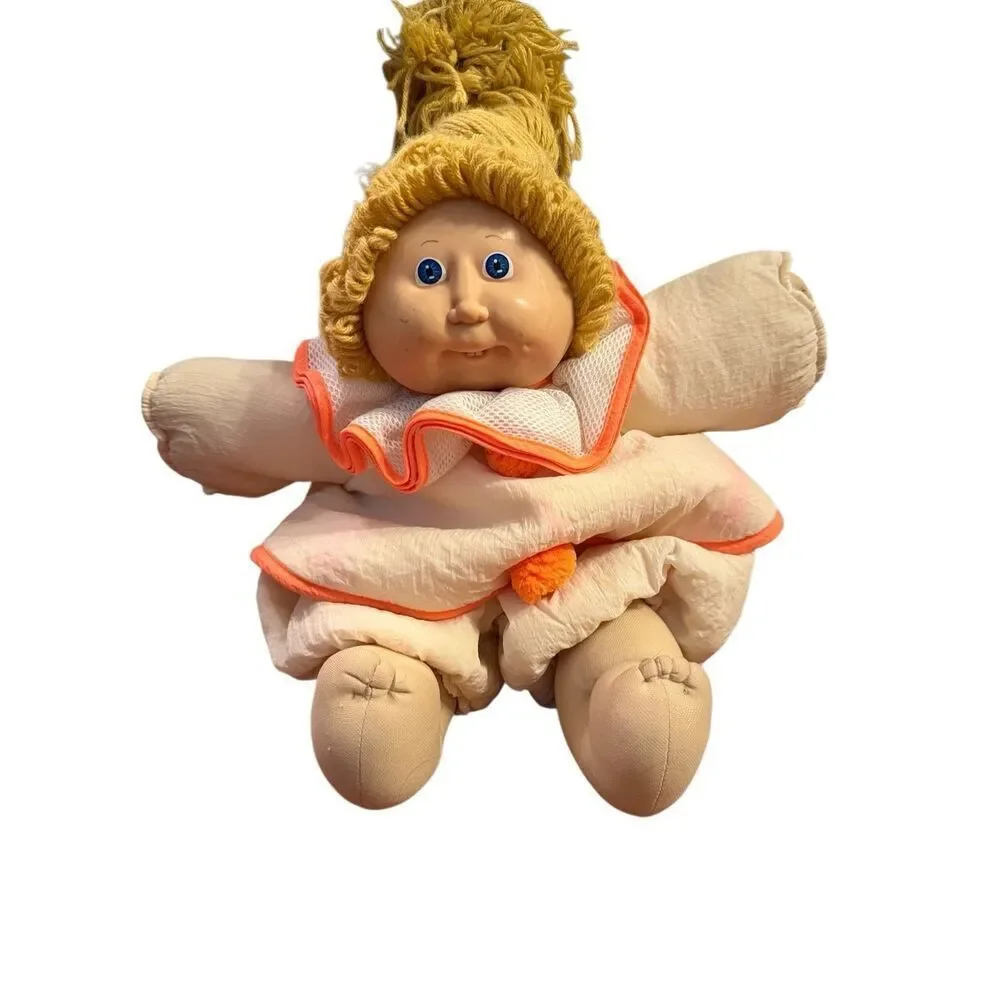 Cabbage Patch Kids 1978 #55 Blonde Doll 16”‎ in a Clown Outfit